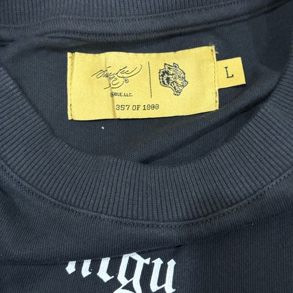 DON'T THINK, FEEL! "PREMIUM" OVERSIZED TEE IN BLACK - Picture 8 of 8